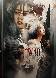 Dead-inside-poster by Abbysidian.deviantart.com on @DeviantArt Wattpad Background, Iphone Wallpaper Hipster, Film Poster Design, Editing Inspiration