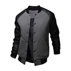 Category:Baseball Jackets; Season:Fall,Winter; Fabric:Polyester,Cotton; Sleeve Length:Long Sleeve; Gender:Men's; Style:Active; Elasticity:Micro-elastic; Occasion:Weekend,Daily; Outerwear Length:Regular; Fit Type:Regular Fit; Pattern:Patchwork; Outerwear Type:Bomber Jacket; Listing Date:11/10/2016; Bust:null; Length:null; SizeChart1_ID:2:77889; Dress Code:Casual; Collection:TS-Express; Base Categories:Clothing,Apparel  Accessories,Outerwear,Coats  Jackets; Special selected products:hot,COD Jaket Motor, Raglan Sleeve Jacket, Baseball Jacket Men, Polyester Jacket, Active Jacket, Jacket Brands, Leather Sleeve, Baseball Jacket, Mens Fashion Summer