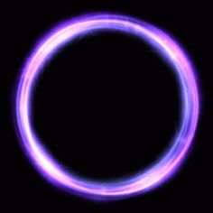 a purple ring on a black background with the light reflecting off it's surface