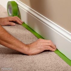 Tape Off the Carpet Painting Baseboards, Scottish Homes, Ceiling Texture, Painting Contractors, Interior Painting, Storing Paint, Paint Remover, Interior Paint Colors, Paint Roller