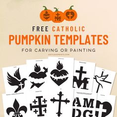 free catholic pumpkin templates for carving or painting