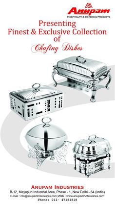 an advertisement for the finest and expensive collection of cooking dishes