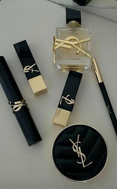 Saint Laurent Aesthetic, Ysl Mascara, Ysl Perfume, Ysl Makeup, Ysl Beauty, Eyeliner Pencil, Luxury Aesthetic, Luxury Makeup, Makeup Items