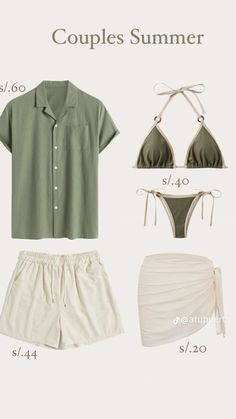 Vacation Outfits Men, Hawaii Outfits, Honeymoon Outfits, Twin Outfits, Looks Party