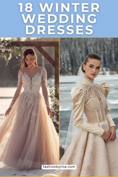 Make your winter wedding magical with these 18 elegant dress ideas. From classic to contemporary styles, each gown adds warmth and sophistication. Wedding Magical, Elegant Winter Wedding