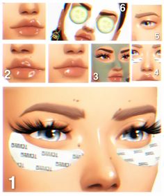 the steps to apply eyeliners are shown