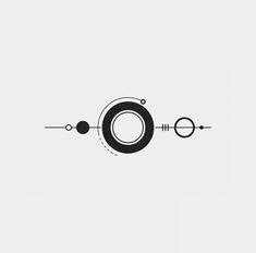 an abstract black and white design with circles