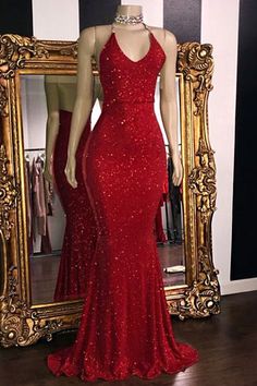 Sequin Prom Dresses Mermaid, Prom Fits, Red Mermaid Prom Dress, Military Ball Gowns, Hoco Ideas, Glitter Prom Dress, Backless Evening Gowns, Prom 2022, Oc Outfits