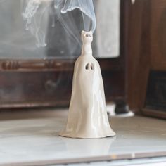 "👻🐱 \"Spooky Companions\" Ghost and Cat Incense Holder - Where Whimsy Meets Wonder! 👻🐱 Introducing the \"Spooky Companions\" Incense Holder, an enchanting fusion of humor, artistry, and the mystical aura of incense. This unique ceramic piece, featuring a playful ghost and its mischievous feline friend, isn't just an incense holder; it's a statement piece, a conversation starter, and a delightful addition to any space. Why \"Spooky Companions\" is Unmissable: 🎨 Handcrafted Artistry: Delicate Cat Incense Holder, Ceramic Incense Burner, Incense Burner Holder, Ceramic Incense Holder, Ceramic Incense, Funny Home Decor, Living Room Shelves, Handcrafted Art, Incense Holders