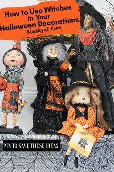 halloween decorations with the words how to use witches in your home