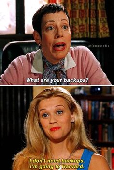 an image of a woman with the caption that says, what are your backups?