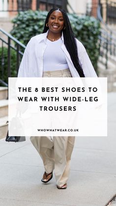 Shoes With Wide Leg Cords, Dress Shoes For Wide Leg Pants, Shoes With Pleated Pants, Wise Leg Trousers Outfit, Dress Shoes For Wide Feet For Women, Wide Leg Trouser Shoes, Shoes To Wear With Trousers Women, What Shoes To Wear With Trousers, Shoes For Wide Leg Trousers