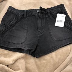 Brand New Free People Shorts- Unfortunately Didn’t Fit Me, But Lost The Receipt And Didn’t Want Store Credit Since I Could Use The Moooola Freaking Wish They Fit But Am Happy Someone Else Will Be Able To Enjoy Them. Cool Pattern On Both Of The Front Pockets! Distressed Looking Black Jean Shorts! Tag Taken Off But Brand New Black Washed Jean Shorts, Black Washed Short Bottoms, Mid-rise Washed Black Shorts With Pockets, Edgy Mid-rise Shorts With Pockets, Urban Outfitters Jeans, Cutoff Jean Shorts, Frayed Hem Jeans, Free People Shorts, Black Jean Shorts