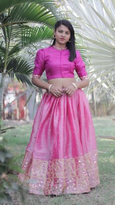 Elegant Pink Soft Burberry Silk Lehenga Choli with Sequin Embroidery - Sizes 8 Years and 15 Years. Title: Elegant Pink Soft Burberry Silk Lehenga Choli with Sequin Embroidery - Sizes 8 Years and 15 Years Description: Dress your little one in exquisite elegance with our Pink Soft Burberry Silk Lehenga Choli, adorned with beautiful sequin embroidery work. This stunning ensemble comes in sizes suitable for 8-year-olds and 15-year-olds, ensuring a perfect fit for your young fashionista. Lehenga: Fab Pink Lehenga With Dori Work For Celebration, Pink Cutdana Lehenga For Celebration, Traditional Pink Choli With Unstitched Blouse, Pink Organza Choli With Gota Work, Organza Unstitched Choli For Celebration, Traditional Pink Organza Blouse, Pink Raw Silk Sets For Celebration, Pink Anarkali Blouse Piece For Celebration, Pink Chanderi Lehenga For Celebration