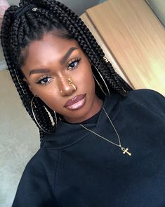 New Braided Hairstyles, Makeup Books, Instagram Hairstyles, Hair Styles 2017, African Braids, Braids For Black Hair, Gorgeous Makeup, Horse Hair, Protective Hairstyles