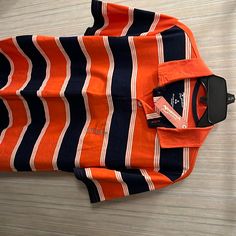 Arizona Xl Nwt Blue,Orange White Blue Orange White, Company Shirts, Tops Short Sleeve, Arizona Jeans, Orange White, Blue Orange, Kids Shirts, White Stripe, Short Sleeves Tops