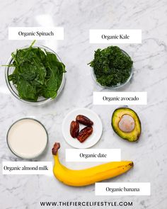 Spinach And Kale Smoothie Smoothie Recipes Protein, Kale Benefits, Kale Smoothies, Kale Benefits Health, Kale Smoothie Recipes, Spinach Smoothie Recipes, Organic Almond Milk, Nutritious Smoothie Recipes, Perfect Smoothie