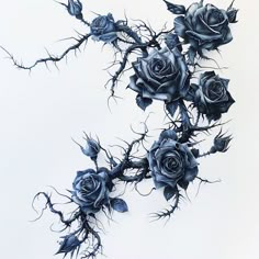 Vine Tattoo Design Masterpiece Rose Vine Neck Tattoo, Wrap Around Rose Thorn Tattoo, Unique Dark Tattoos For Women, Gothic Tattoo Sleeves For Women, Rose Shoulder Tattoo Men, Dark Flowers Tattoo, Dark Nature Tattoo, Sleeve Filler Ideas Women, Rose With Thorns Tattoo