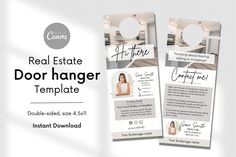 the real estate door hanger template