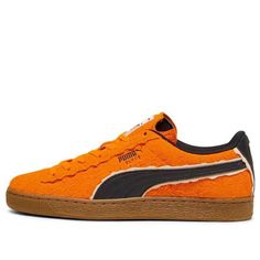 PUMA Suede Classic XXI X THE SMURFS 'Pumpkin Pie' 393534-01 Orange Low-top Sneakers For Fall, Orange Lace-up Sneakers For Fall, Fall Orange Low-top Sneakers, Puma Suede Classic Xxi, The Smurfs, Puma Suede, Puma X, Stylish Sneakers, Pumpkin Pie