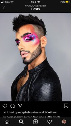 Drag King Makeup, Festival Face Paint, Makeup Things, Festival Face, Drag Makeup, Makeup Designs, How To Apply Makeup