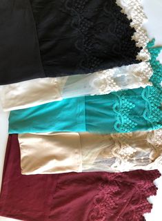 "Let's add a little lacey length to any top for any season or use as tank top. It is fun , trendy, feminine. It has adjustable straps which makes the top a little shorter or longer. You can find some colors in Plus size XXXL . BUY 2 GET 1 FREE :please add 3 lace top extenders in your cart in any color and size you want and use coupon code:Yahoo17 ❤️You can mix match any color , any size or any kind (ruffle or lace trim extenders) *ruffle and lace top extenders have different measurements. Please Diy Lace Tank Top, Lace Tank Top Outfit Layered, Shirt Embellishments, Lace Tank Tops Outfit, Lace Shirt Extender, Top Extender, Slip Extender, Cute Church Outfits, Remake Clothes