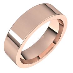 This 14k Rose Gold Men's Flat Ring features a polished finish and is available in widths ranging from 5mm to 10mm. Crafted by Fredrick Goldman, experts in fine jewelry, the ring is made from 14k rose gold for a timeless and elegant look. Perfect for any occasion and designed to last a lifetime. Modern Rose Gold Signet Ring With Round Band, Modern Rose Gold Bands With Polished Finish, Modern Rose Gold Band With Polished Finish, Modern Rose Gold Rings With Thick Band, Flat Ring, Elegant Look, The Ring, Fine Jewelry, Rose Gold