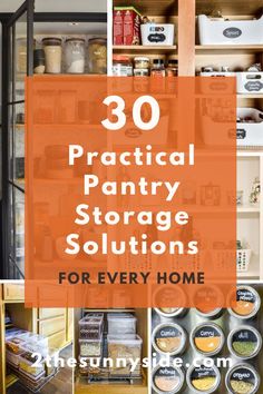 The best affordable pantry organization and storage ideas. Ideas for food containers, labeling, walk in pantry, small pantry, drawer, canned goods, dollar store containers, DIY cabinets, DIY pantry, hacks, baskets, on a budget. You see before and after pictures, design and clever ideas for door and wall storage, for the best organized home.