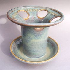 a cup and saucer sitting on top of each other