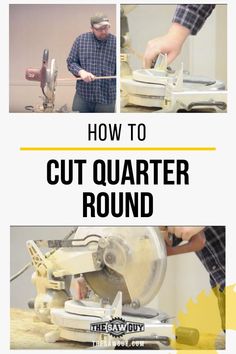 how to cut quarter round using a circular saw