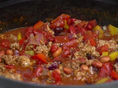 the food is prepared and ready to be cooked in the pot on the stove top