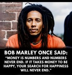 bob marley quote about money and numbers