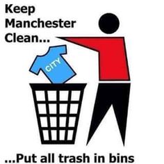 a poster with the words keep liverpool clean put all trash in bins and do not litter