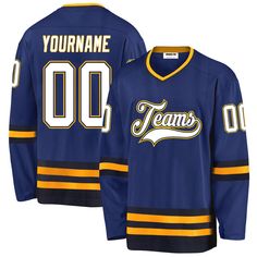 a hockey jersey with the name and number, customize for any team or player