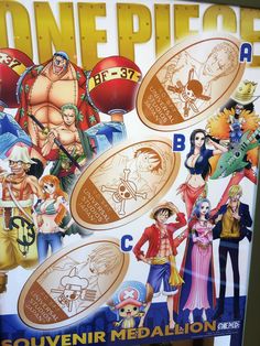 one piece poster with all the characters on it