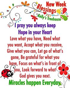 a poem that says, i pray you always keep hope in your heart