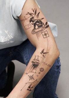 a person with a tattoo on their arm