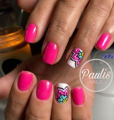 Makeup Nails Designs, Super Cute Nails, Summery Nails, Hot Nails, Bling Nails, Pretty Acrylic Nails