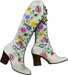 Floral Embroidery Boots For Spring Festival, Floral Embroidered Boots For Spring Festival, Bohemian Fall Boots With Floral Embroidery, Bohemian Boots With Floral Embroidery For Fall, Bohemian Floral Embroidered Boots For Fall, Spring Festival Embroidered Boots, Embroidered Boots For Spring Festivals, Fitted Boots For Spring Festival, Spring Festival Fitted Boots