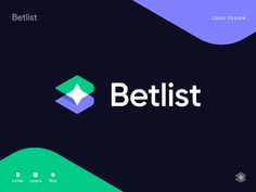 the betlist logo on a dark background with green and blue shapes in the bottom right corner