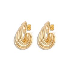 Pair of 18k gold filled twist hoop earring 30mm Very lightweight Jewelry Lookbook, Black Pearl, You Bag, Ring Earrings, Necklaces Bracelets, Gold Filled, 18k Gold, 404 Not Found, Lookbook