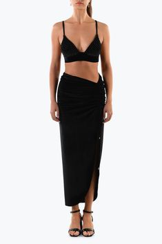 You loved our Astrid Dress so much so we’ve released it in a skirt for those wanting to pair this style with something like a bodysuit. Cut from our sustainable black stretch velvet, the Pam Skirt features a ruched high waistline, figure hugging cut and split down one leg that exudes sass and sophistication. Black stretch velvet Model wears size S Model height: 5'8"/174cm Black Velvet Bottoms For Night Out, Chic Velvet Party Skirt, Party Ruched Elastane Skirt, It's Okay, Stretch Velvet, Italian Fabric, Independent Designers Fashion, Contemporary Fashion, Black Stretch