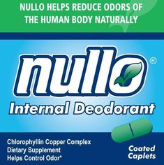 Nullo Internal Deodorant� Works from the inside out to control body odors of all types.  Neutralize embarrassing odors from perspiration, underarm body odor, halitosis (bad breath), genital, menstrual, urinary, foot and shoe odors. Body Odor Remedies, Odor Remedies, Sunburn Peeling, Bad Breath Remedy, Lap Band, Natural Face Care, Urine Odor, Underarm Odor