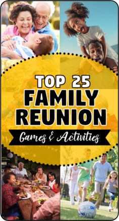 the top 25 family reunion games and activities