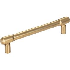 an antique brass finish pull handle on a white background