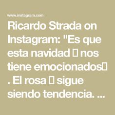 the text reads ricando strada on instagram es que est navidad nos