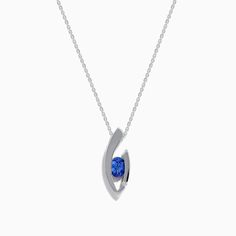 Effy 14K White Gold Tanzanite and Diamond Pendant Effy Jewelry, White Stone, Diamond Pendant, Round Diamonds, Gold Metal, Sapphire, White Gold, Pendant Necklace, Chain