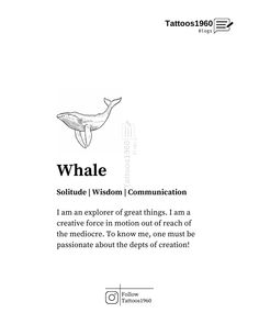 the back cover of a book with an image of a whale in black and white