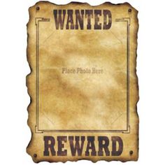 Vintage Western Wanted Sign - 17 X 12 Wanted Sign, Wild West Theme, Wild West Party, Fest Temaer, Western Theme Party, Wilde Westen, Western Parties, Cowboy Theme, Cowboy Birthday