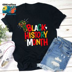 ✔️ TITTLE : Black History Month Teacher T-Shirt, Black History Month Shirt, Teacher Life Shirt, Kindergarten Shirt, Teacher Shirt, Gift For Teacher ✔️ IMPORTANT: Both Men and Women can we our shirts because this is unisex style t-shirts; Wash item inside out in cold water, do not bleach, do not dry clean, do not iron directly on the design. ✔️ MATERIAL DETAILS: 5.3-ounce, 100% cotton (99/1 cotton/poly (Ash) & 90/10 cotton/poly (Sport Grey); Heavyweight classic unisex tee; Taped neck and shoulders; Tearaway label ;Decoration type: Digital Print ✔️ OUR DESIGN PRODUCTS: Each One are designed and sold in limited quantities. The designs are created by our incredibly talented in house graphic art team who often hand draw and illustrate each Tee shirt design. ✔️ SIZE CHART: Please refer the attac Melanin Shirt, Kindergarten Shirts, Black Pride, Tee Shirt Designs, American Pride, Black Power, American Shirts, Pride Shirts, Cozy Sweatshirts